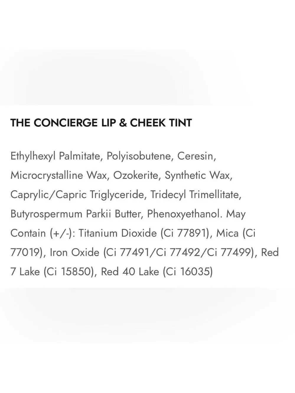 NIB Floss The Concierge Cheek and Lip Tint in Sandals